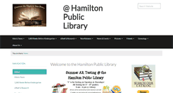 Desktop Screenshot of hamilton-public-library.org
