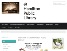 Tablet Screenshot of hamilton-public-library.org